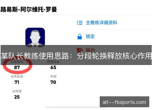 某队长教练使用思路：分段轮换释放核心作用